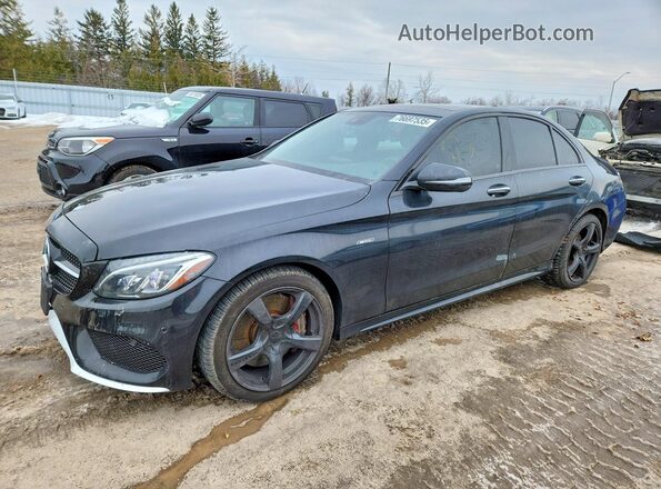 55SWF6EBXGU143117 2016 MERCEDES-BENZ C Black Передня ліва чверть