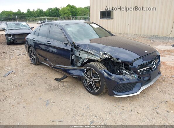 55SWF6EBXHU214446 2017 MERCEDES-BENZ AMG C 43 Blue წინა მარჯვენა