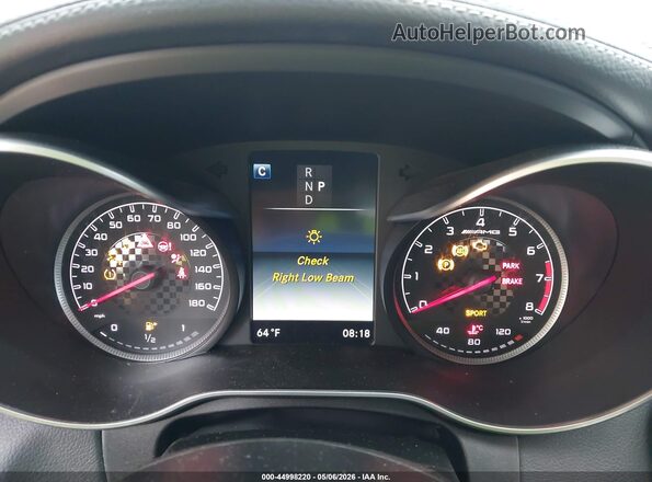 55SWF6EBXHU214446 2017 MERCEDES-BENZ AMG C 43 Blue უკანა სავარძლების ხედი