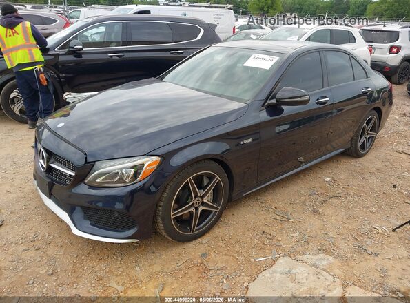 55SWF6EBXHU214446 2017 MERCEDES-BENZ AMG C 43 Blue წინა მარცხენა ხედი სამი მეოთხედიდან