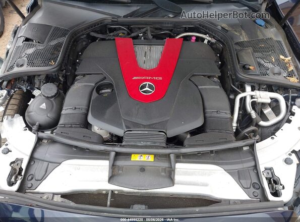 55SWF6EBXHU214446 2017 MERCEDES-BENZ AMG C 43 Blue უკანა ხედი