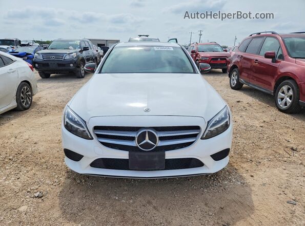 55SWF8DB0KU285014 2019 MERCEDES-BENZ C White Դիմացի տեսք