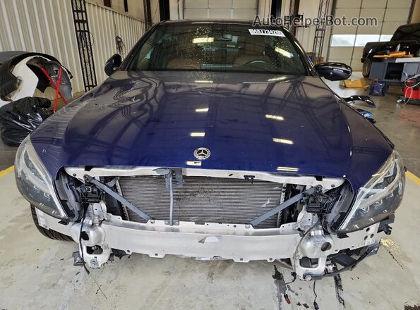 55SWF8DB0KU311952 2019 MERCEDES-BENZ C Синий Панорамный вид салона 360°