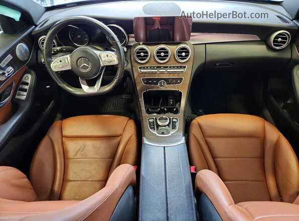 55SWF8DB0KU311952 2019 MERCEDES-BENZ C Синий Вид панели приборов