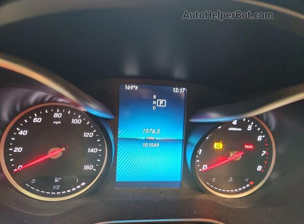 55SWF8DB0KU311952 2019 MERCEDES-BENZ C Синий Вид щитка приборов