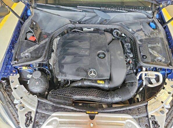 55SWF8DB0KU311952 2019 MERCEDES-BENZ C Синий Вид задней части салона