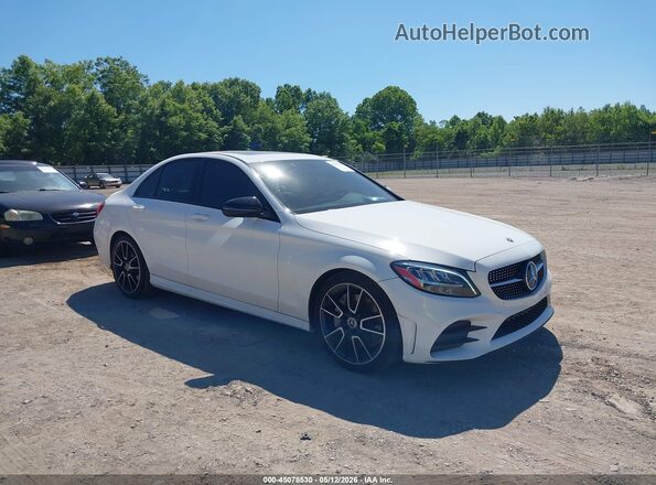 55SWF8DB1KU306906 2019 MERCEDES-BENZ C-CLASS White Delantero derecho