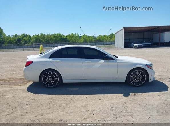 55SWF8DB1KU306906 2019 MERCEDES-BENZ C-CLASS White Vista interior trasera