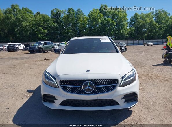 55SWF8DB1KU306906 2019 MERCEDES-BENZ C-CLASS White Vista del cuadro de instrumentos