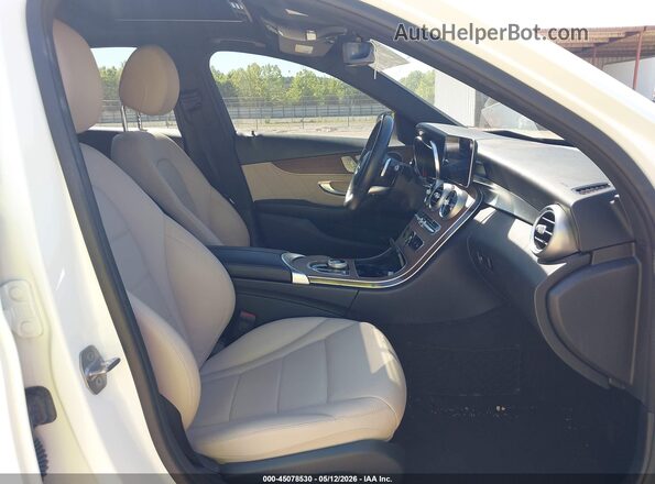 55SWF8DB1KU306906 2019 MERCEDES-BENZ C-CLASS White Vista interior delantera