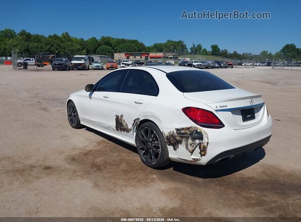 55SWF8DB1KU306906 2019 MERCEDES-BENZ C-CLASS White Trasero izquierdo