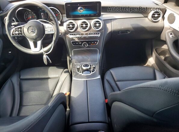 55SWF8DB2KU322385 2019 MERCEDES-BENZ C Black Առջևի վահանակի տեսք