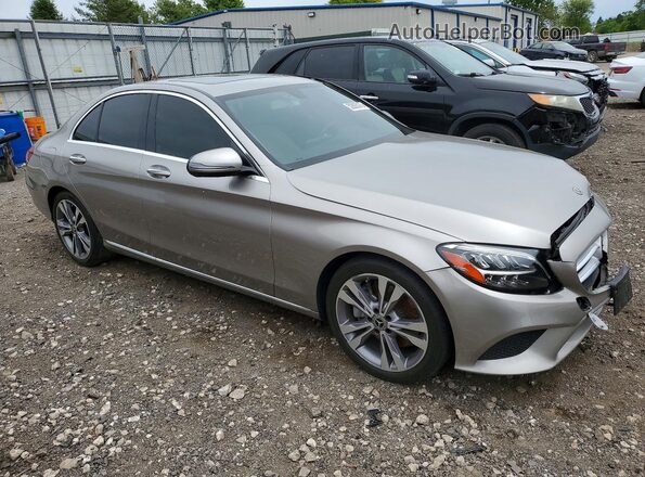 55SWF8DB6KU289648 2019 MERCEDES-BENZ C Silver Przód prawy