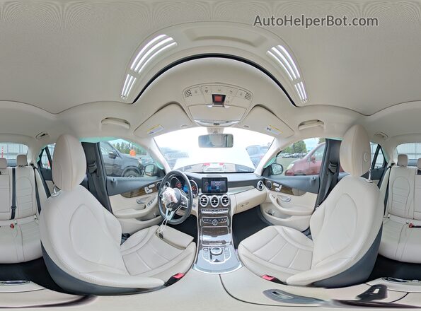 55SWF8DB6KU289648 2019 MERCEDES-BENZ C Silver Widok naklejki z numerem VIN