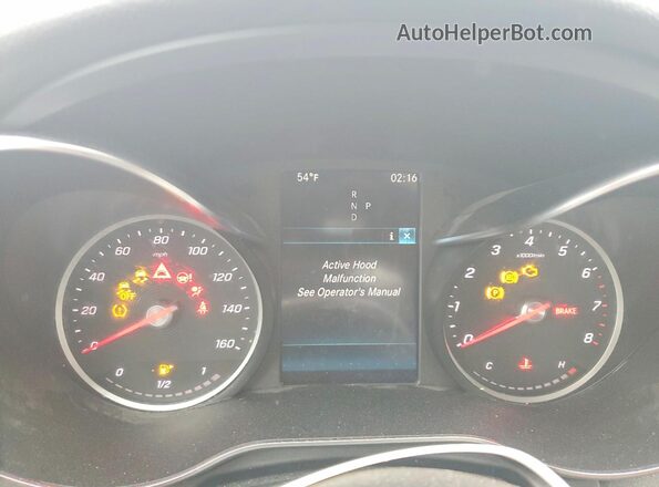 55SWF8EB0KU284900 2019 MERCEDES-BENZ C Black Vista del cuadro de instrumentos