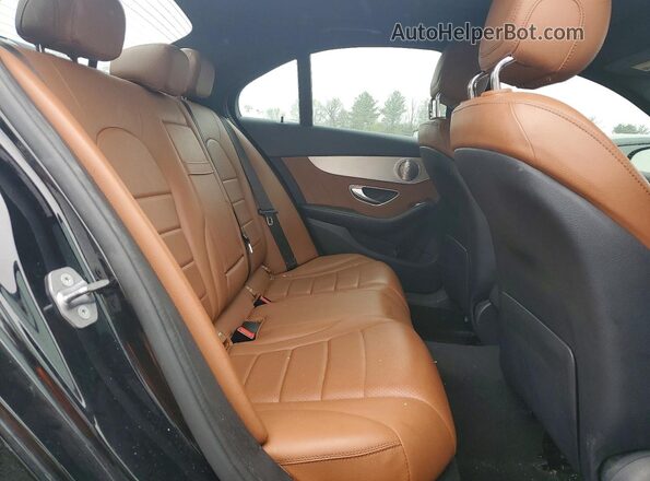 55SWF8EB0KU284900 2019 MERCEDES-BENZ C Black Vista de los asientos traseros
