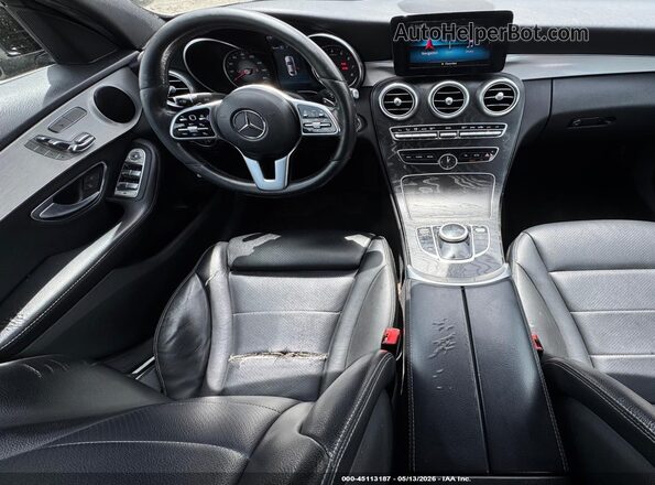 55SWF8EB0KU315837 2019 MERCEDES-BENZ C-CLASS Black VIN կոդի պիտակի տեսք
