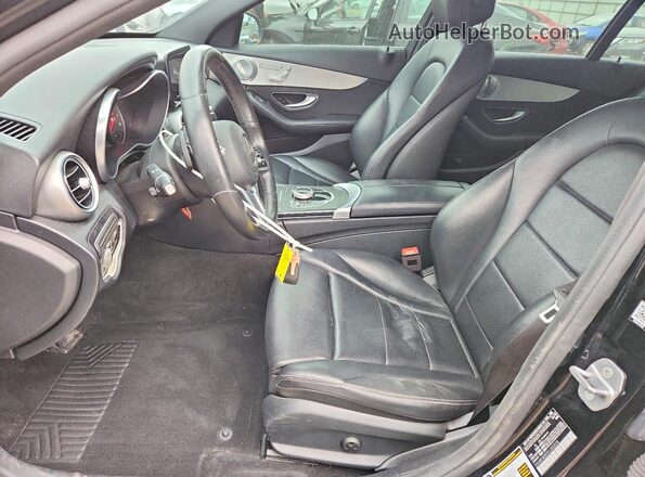 55SWF8EB3KU305528 2019 MERCEDES-BENZ C Black Вид салону спереду