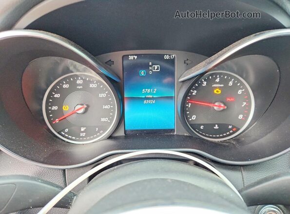 55SWF8EB3KU305528 2019 MERCEDES-BENZ C Black Вид щитка приладів