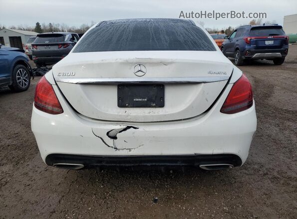 55SWF8EB3LU331256 2020 MERCEDES-BENZ C White Widok z tyłu