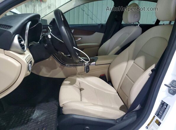 55SWF8EB5KU311329 2019 MERCEDES-BENZ C White წინა სალონის ხედი