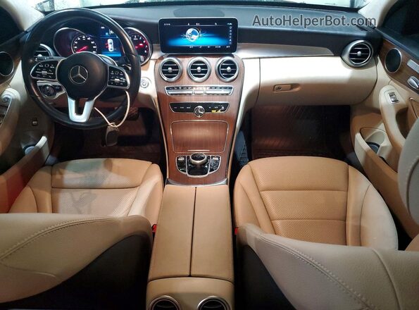 55SWF8EB5KU311329 2019 MERCEDES-BENZ C White წინა პანელის ხედი