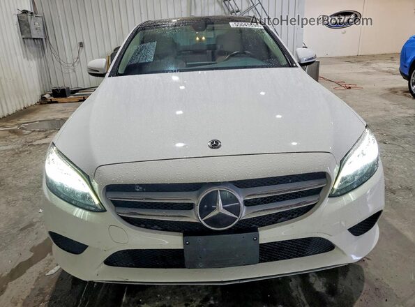 55SWF8EB5KU311329 2019 MERCEDES-BENZ C White წინა ხედი
