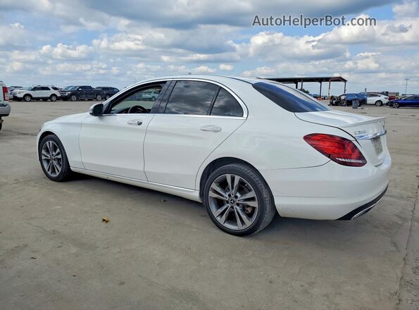 55SWF8EB6KU298526 2019 MERCEDES-BENZ C White Rear left