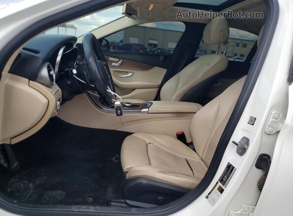 55SWF8EB6KU298526 2019 MERCEDES-BENZ C White Front interior view