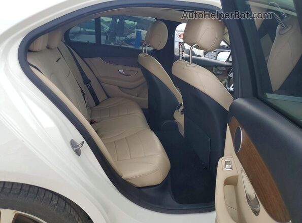 55SWF8EB6KU298526 2019 MERCEDES-BENZ C White Rear seats view