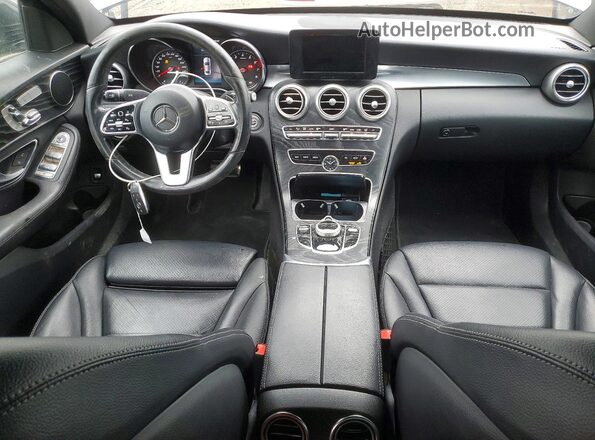 55SWF8EB6KU320511 2019 MERCEDES-BENZ C Gray Vista del salpicadero