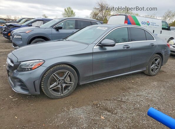 55SWF8EB6KU320511 2019 MERCEDES-BENZ C Gray Vista tres cuartos delantera izquierda