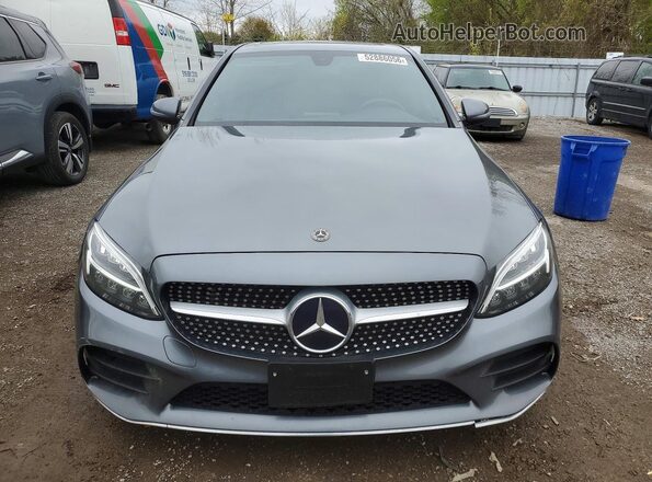 55SWF8EB6KU320511 2019 MERCEDES-BENZ C Gray Vista frontal