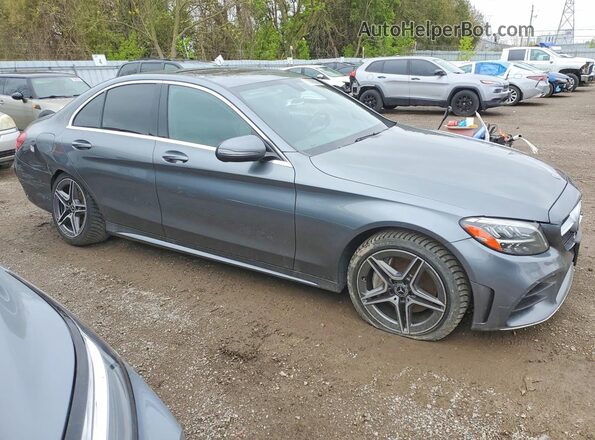 55SWF8EB6KU320511 2019 MERCEDES-BENZ C Gray Delantero derecho