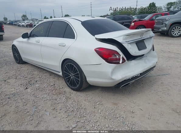 55SWF8EB8KU292176 2019 MERCEDES-BENZ C-CLASS White Tył lewy
