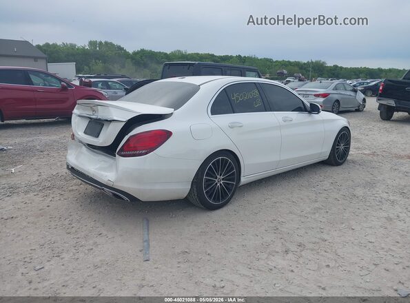 55SWF8EB8KU292176 2019 MERCEDES-BENZ C-CLASS White Tył prawy