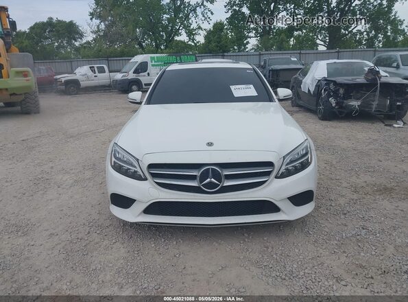 55SWF8EB8KU292176 2019 MERCEDES-BENZ C-CLASS White Widok zestawu wskaźników