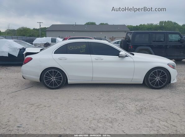 55SWF8EB8KU292176 2019 MERCEDES-BENZ C-CLASS White Widok wnętrza z tyłu