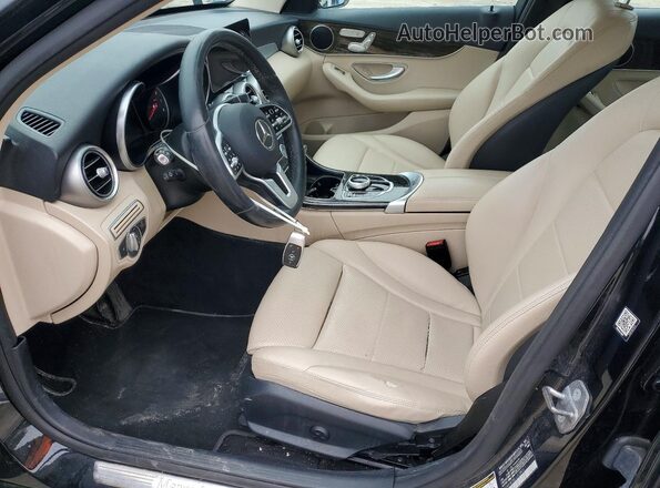 55SWF8EB8LU327400 2020 MERCEDES-BENZ C Black Вид салону спереду