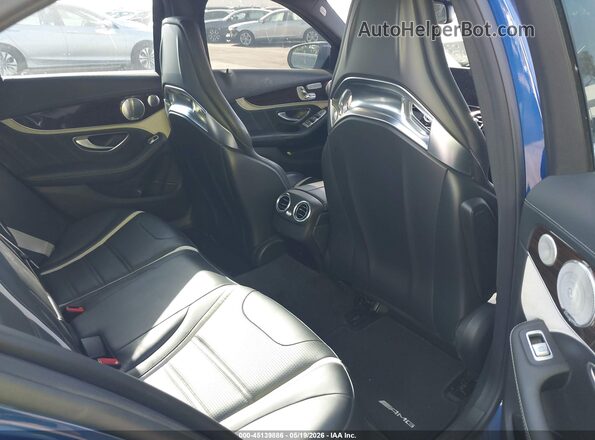 55SWF8HB2HU195852 2017 MERCEDES-BENZ AMG C 63 Blue Vista de la etiqueta del VIN