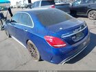 2017 Mercedes-benz Amg C 63 S Blue vin: 55SWF8HB2HU195852