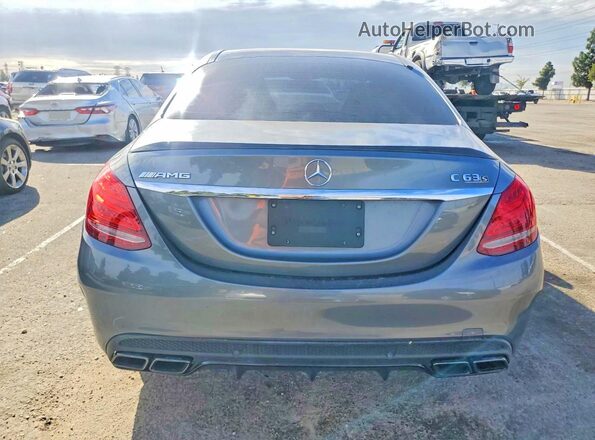 55SWF8HBXHU182377 2017 MERCEDES-BENZ C Gray Հետևի տեսք