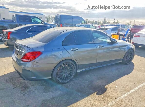55SWF8HBXHU182377 2017 MERCEDES-BENZ C Gray Հետևի աջ