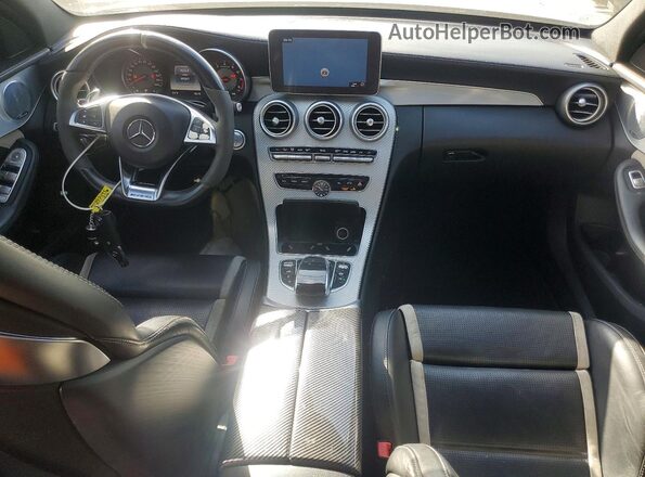 55SWF8HBXHU182377 2017 MERCEDES-BENZ C Gray Առջևի վահանակի տեսք