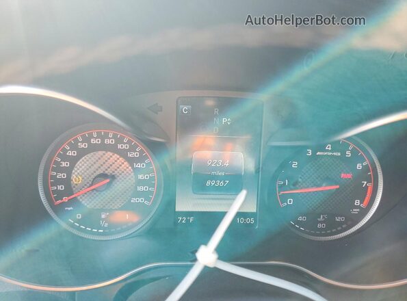 55SWF8HBXHU182377 2017 MERCEDES-BENZ C Gray Սարքավորումների վահանակի տեսք