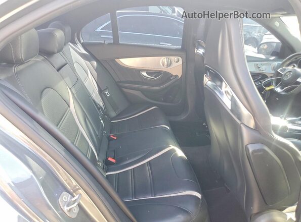 55SWF8HBXHU182377 2017 MERCEDES-BENZ C Gray Հետևի նստատեղերի տեսք