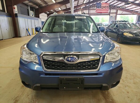 JF2SJADC8GH448726 2016 SUBARU FORESTER Blue Вид ззаду