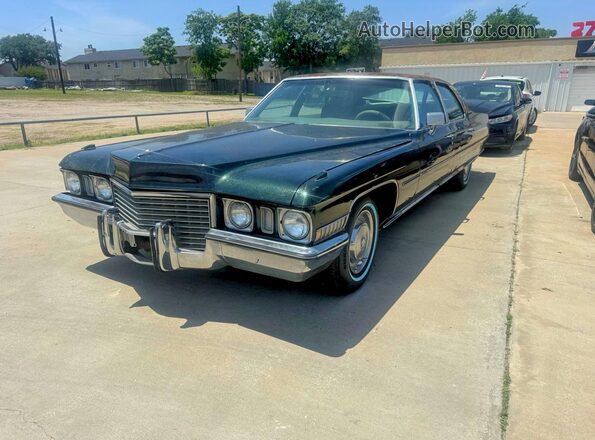 6B69R2Q154556 1972 CADILLAC FLEETWOOD Green Trasero derecho