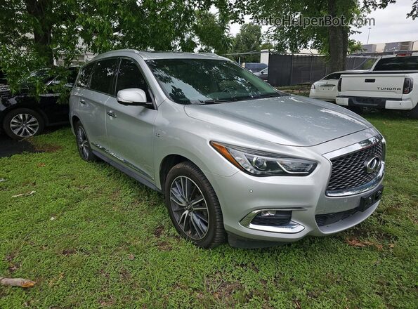 5N1DL0MMXJC513340 2018 INFINITI QX60 Серебряный Задняя левая четверть