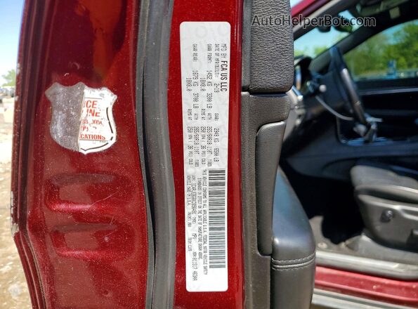 1C4RJEBG6KC656491 2019 JEEP CHEROKEE Red VIN კოდის სტიკერის ხედი